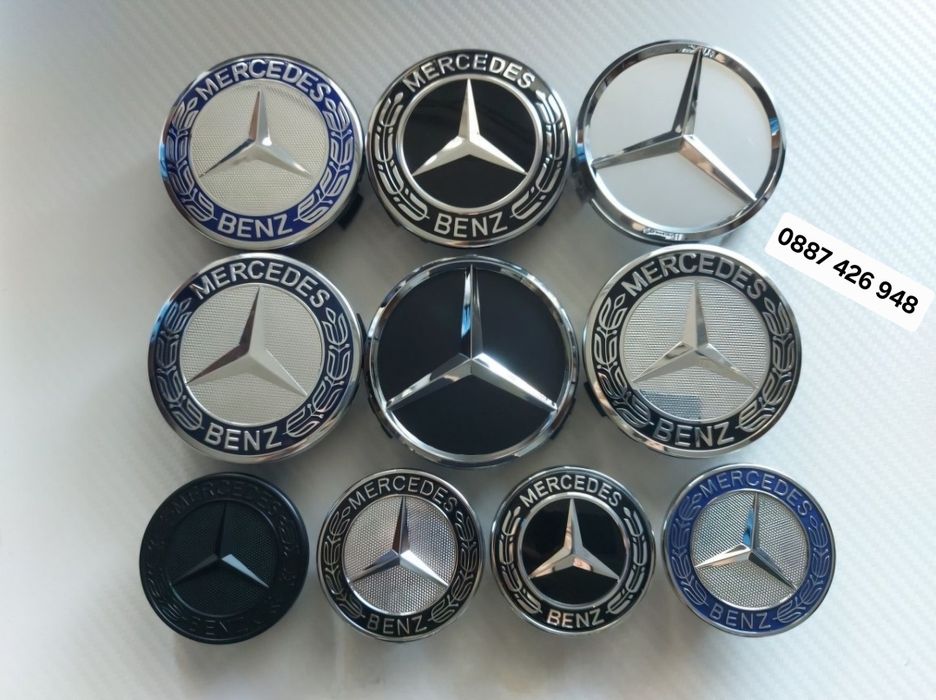 Капачки за джанти Мерцедес 75мм Mercedes-Benz