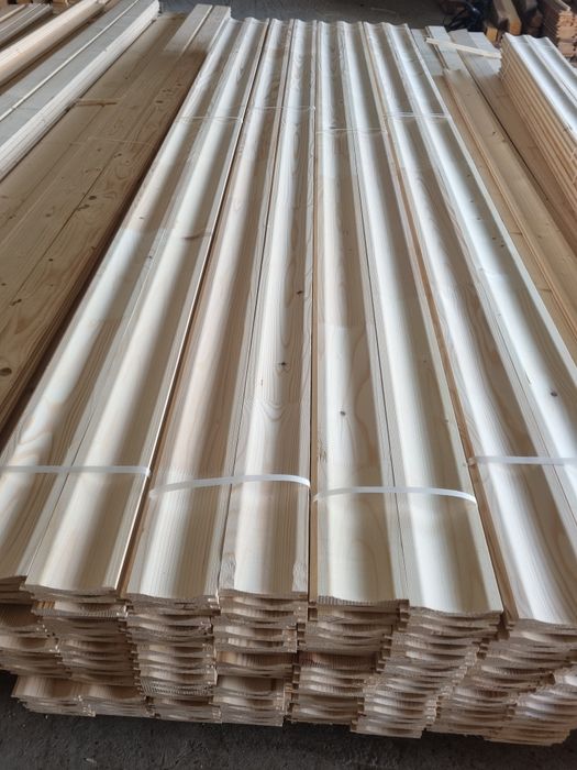 Lambriu profilat  molid grosime 2 cm