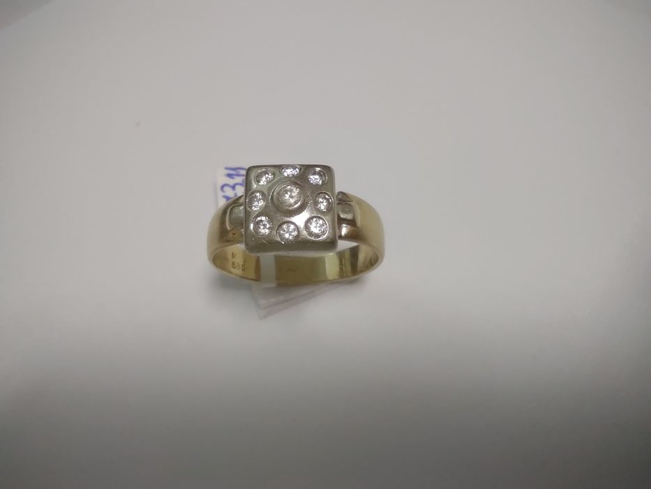 Inel pietre aur 14k(efn)