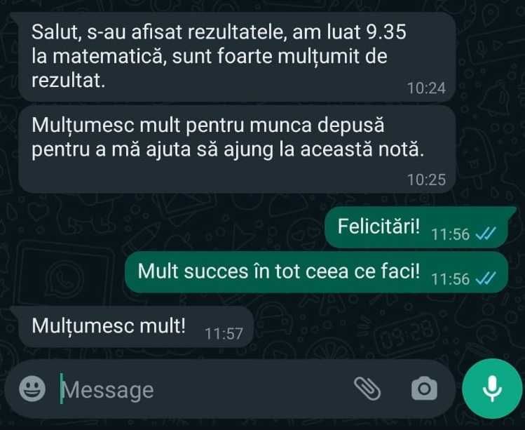 Meditatii individuale online Matematica EN, Bac Mate M1 și M2