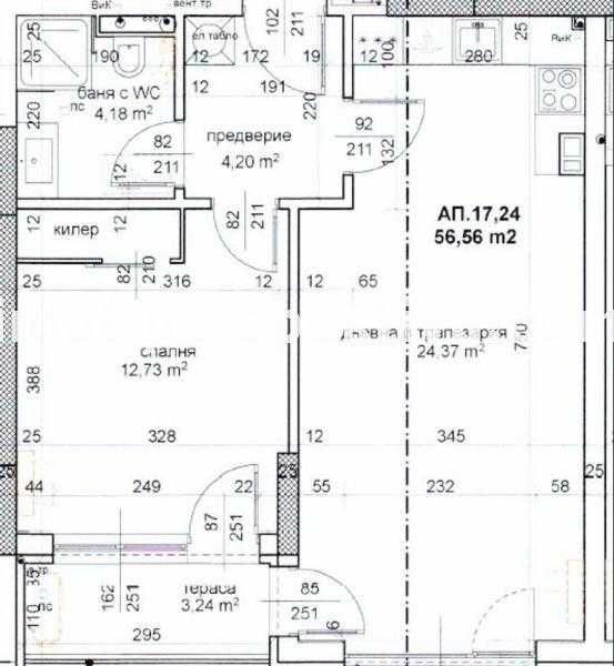 Продава се Двустаен апартамент в Пловдив, Тракия - 66 кв.м за 1591 €/кв.м - Снимка #3