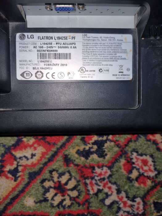 Monitor LG "19"  Flatron 75hz