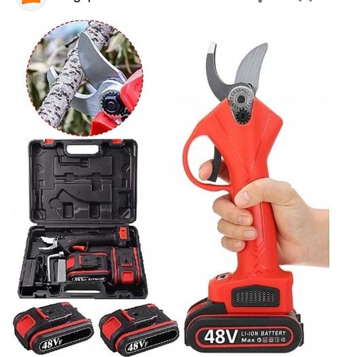Акумулаторна ножица 48V, 30CM, 2 батерии 48V в куфар