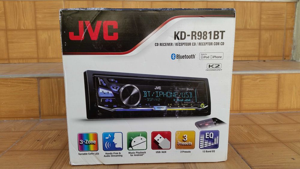 Mp3 auto JVC BLUETOOTH, usb.