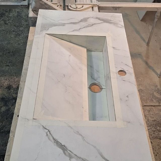 Раковина из керамогранита