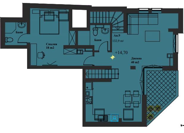 Продава се Мезонет в София, Банишора - 142 кв.м за 2297 €/кв.м - Снимка #3