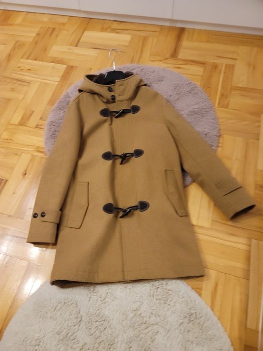 Palton lana cu piele