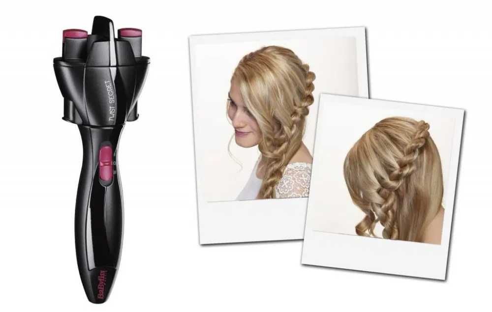 Автоматично сплитане на плитки на коса, прическа Babyliss Twist Secret