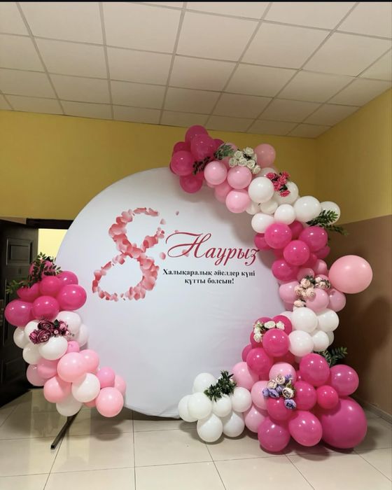 Арка из шаров, оформление шарами