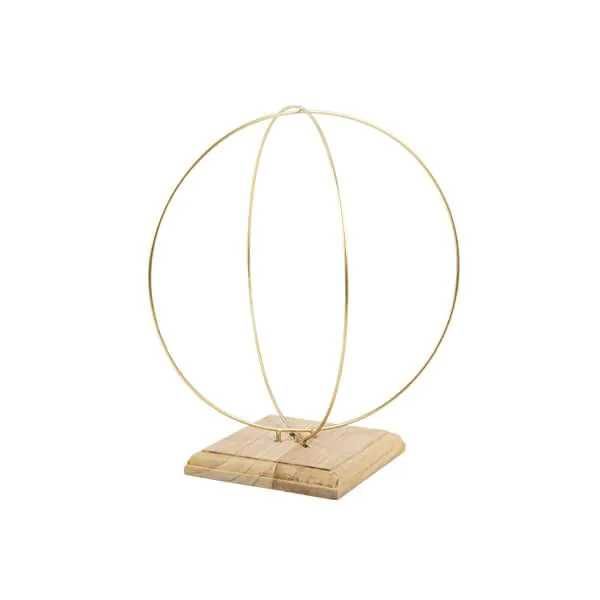 Декоративна статуетка „Двойна златна арка“ върху дървена основа