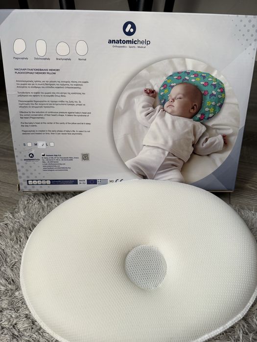 Анатомична възглавница за бебе
