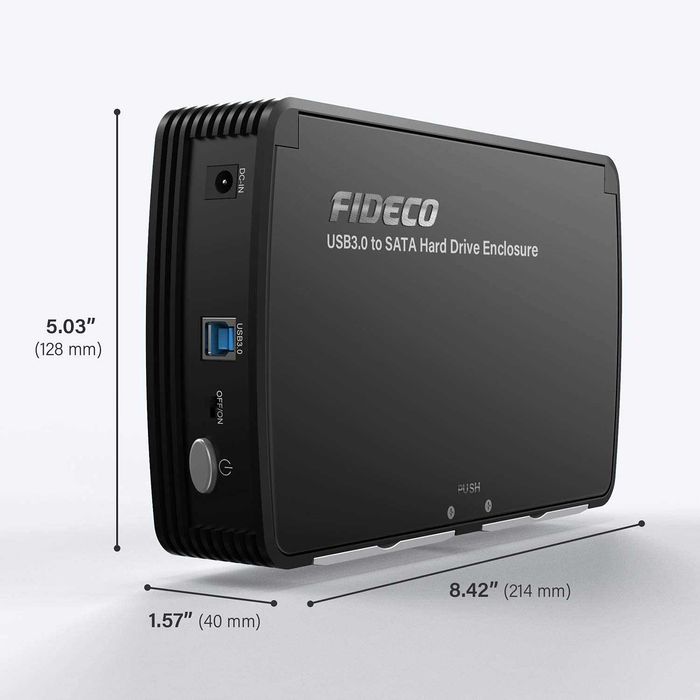 "FIDECO" Док станция  поддерживает диски SSD/ SATA 2,5/3,5 до 18 ТБ.