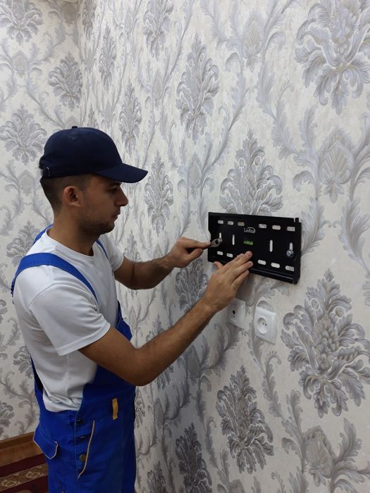 Установка кронштейны для телевизоров