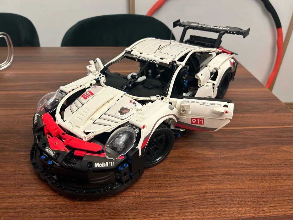 PRET PROMO Masina Tip Lego PORSCHE 911RSR 1580 piese DE ASAMBLAT