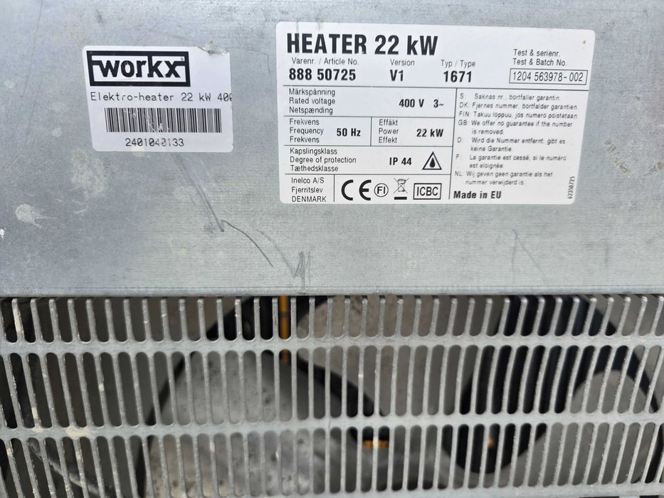 Aeroterma Industriala Inelco Workx 22 kW - Trifazata 400V
