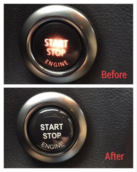 3D Stickere buton Start Stop BMW F serie F01 F10 F11 F30 F25 F20 GT