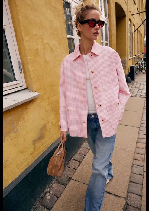 Жакет розовый Zara
