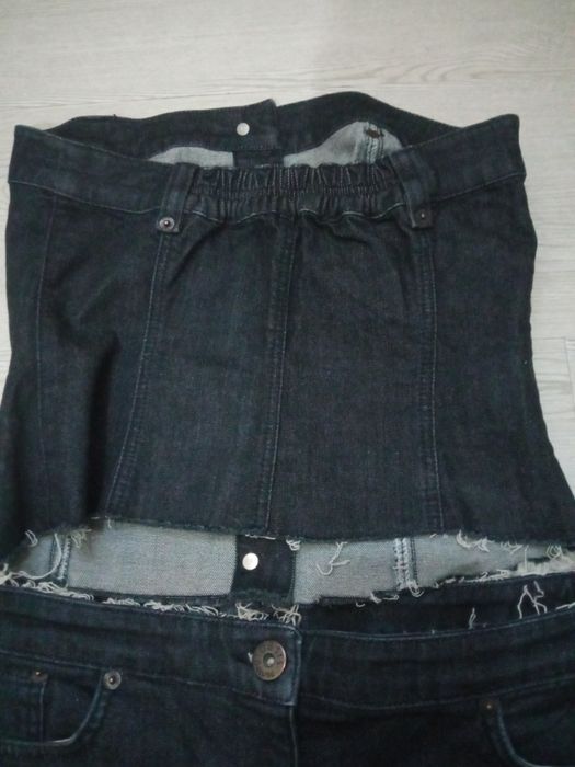 Женская Джинсовая двойка топ и шорты