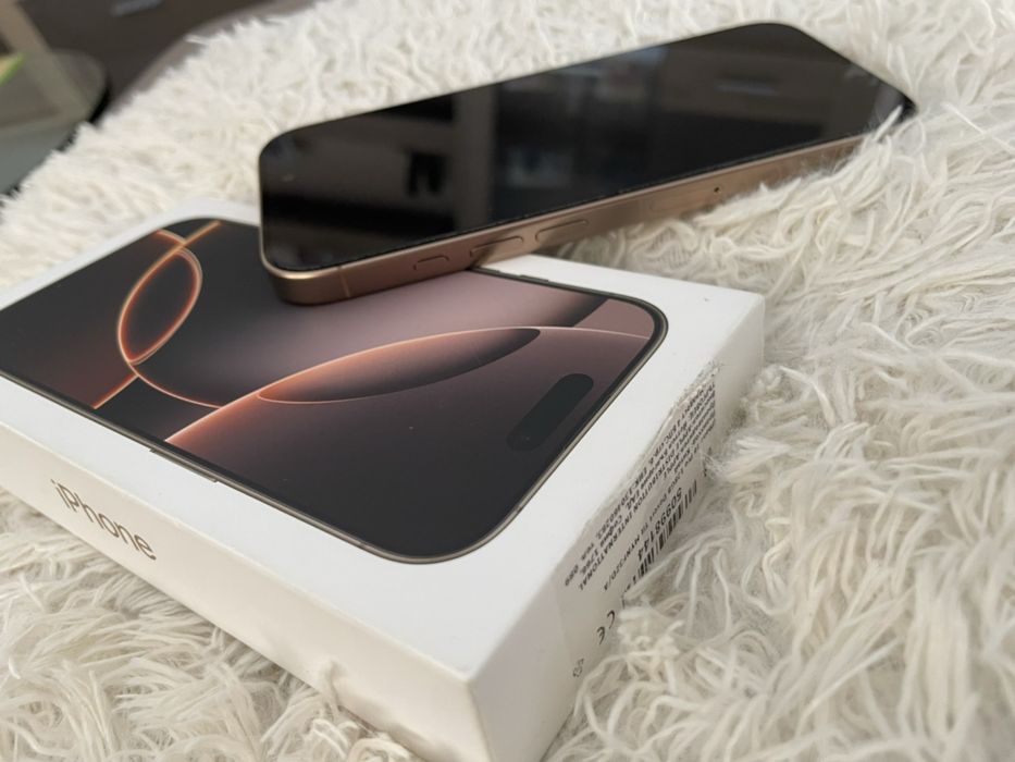 Айфон 16 про 128 GB с гаранция 22 месеца без драскотина