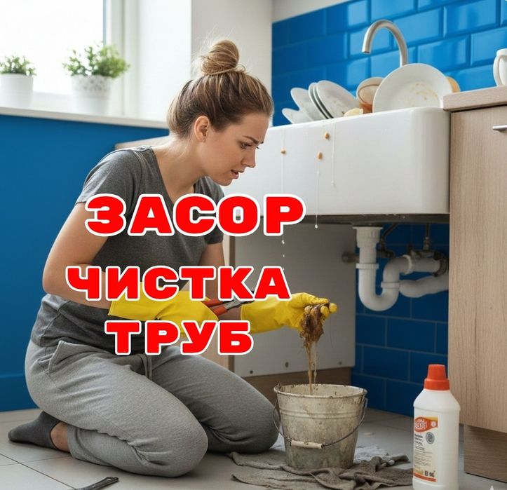 Конализация ЗАСОР 24/7. Santexnik Zasor./ Чистка труб конализации/