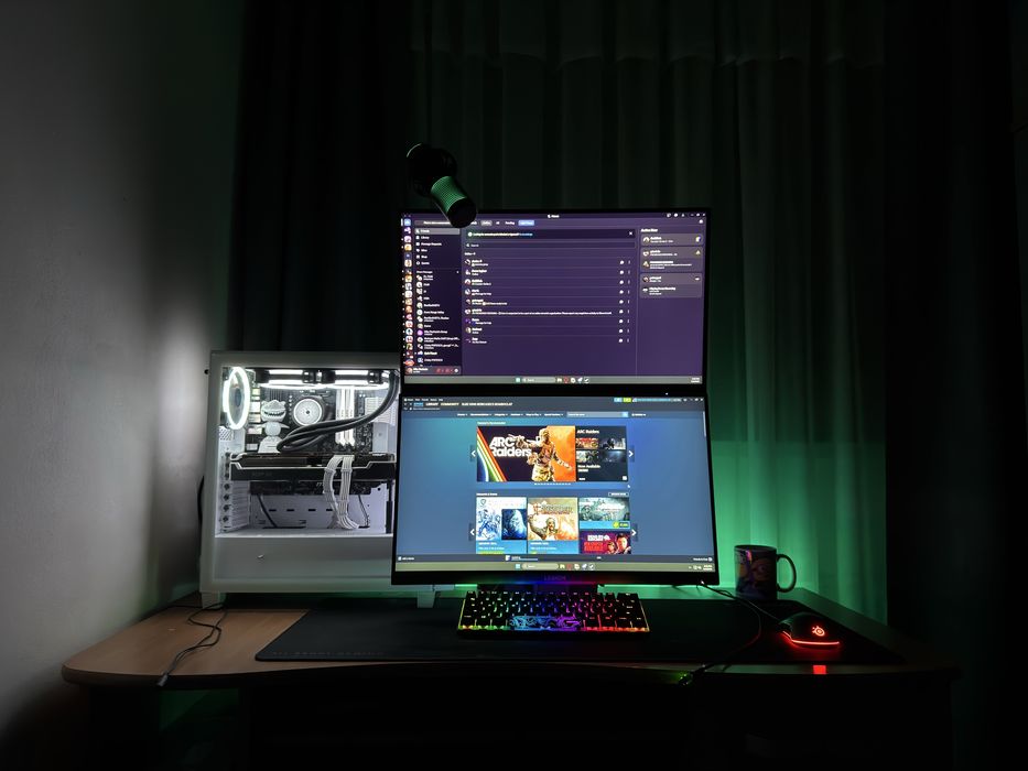 Setup Gaming – Ryzen 7 5700X | RX 6750 XT | 32GB RAM | 2 Monitoare