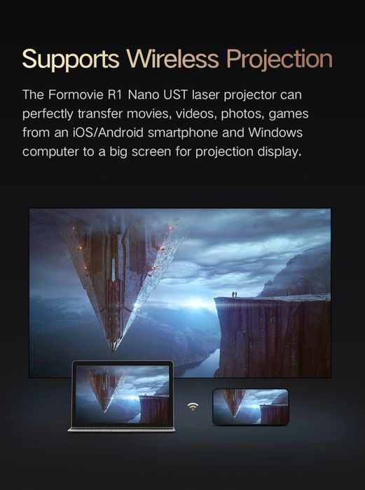 Dlp Fengmi R1Nano Ультра короткий проектор