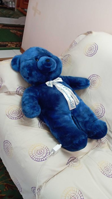 Мягкая игрушка синяя мишка