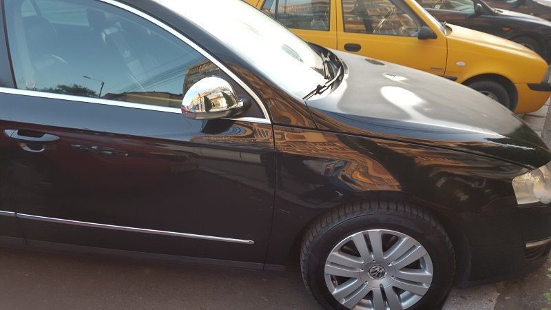 oglinzi cromate vw passat 2006-2012 husa capota,manere usi inox