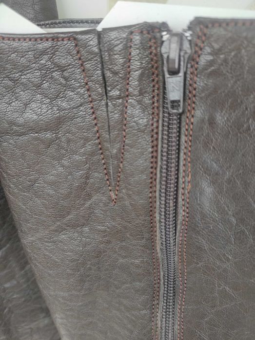 Зимни ботуши с цип и топъл хастар