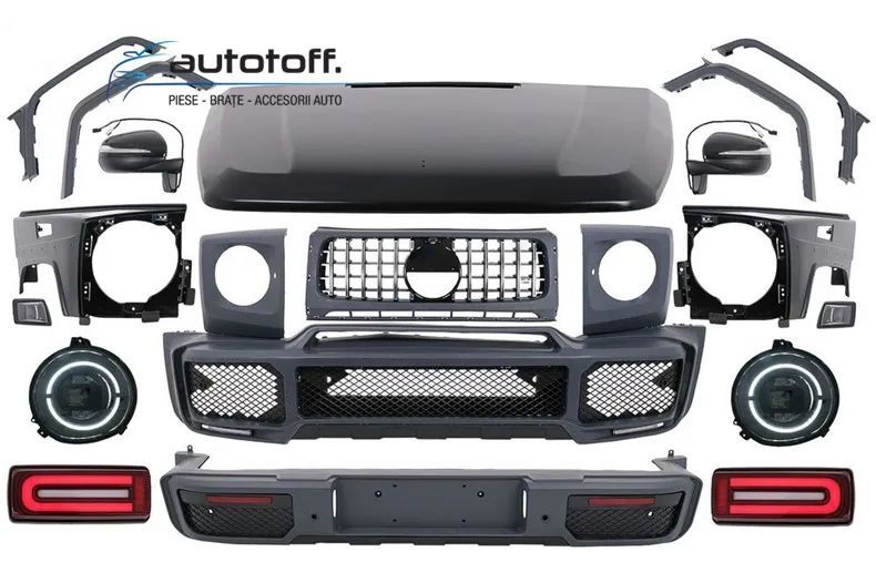 Pachet exterior compatibil Mercedes G-Class W463 (08-17) Conversie la G800 W464 2018+