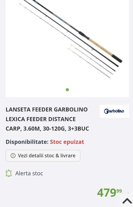 Lansete feeder, garbolino, feeder