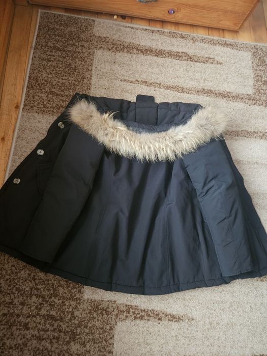 Зимна парка естествен косъм Л размер