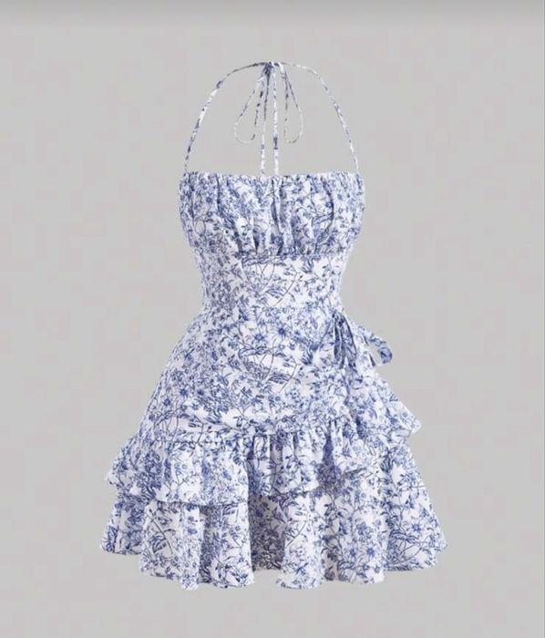 Синя лятна рокля