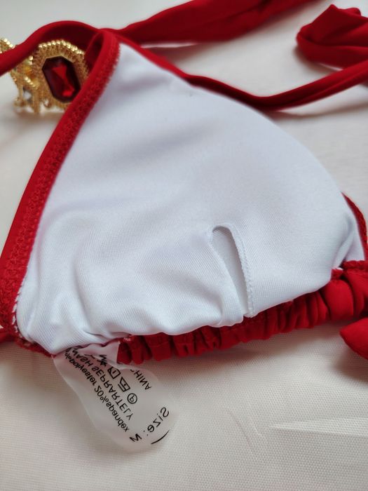 Costum baie sexy roșu