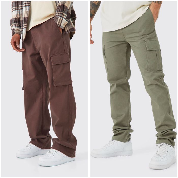 Мъжки карго панталони boohoooMAN - размери 30/S и 34/S-M