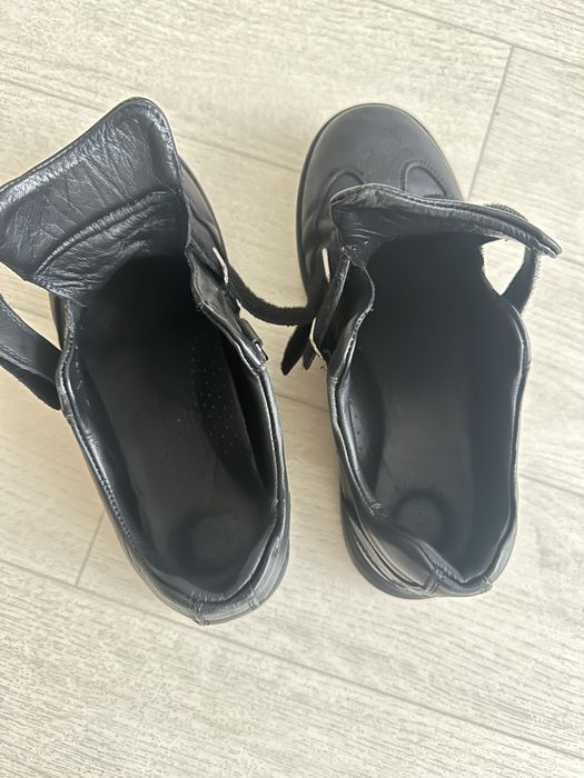 Кожаные  ботинки демисезонные