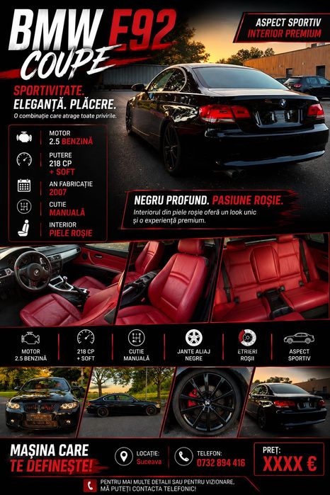 BMW e92 coupe de vânzare