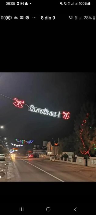 Ornamente luminoase led pentru sărbători