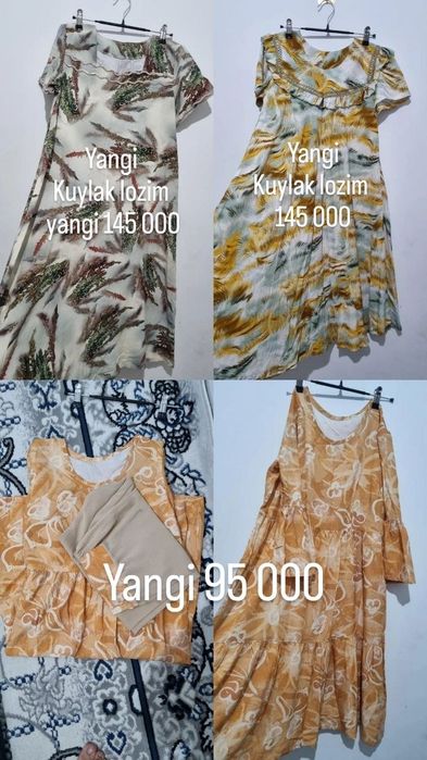 yangi va bir ikki kiyilgan sifatli kiyimlar