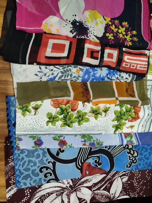 Платки шёлковые,шифоновые, х/б,шаль