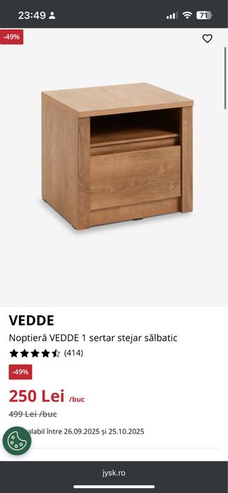 Pat 140x200 plus doua noptiere