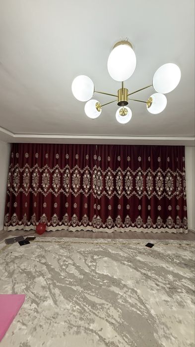 Шторы с 3Д цветочками