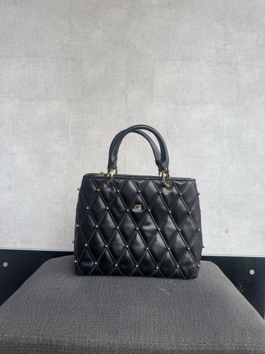 Дамка кожена чанта cavalli