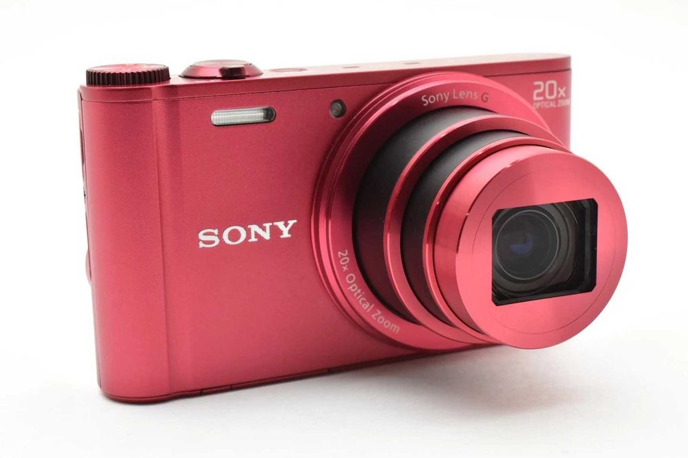 Sony CyberShot WX300 ултра компактен цифров фотоапарат, дигитална камера в червен цвят, като НОВА, без следи от употреба, работи перфектно!