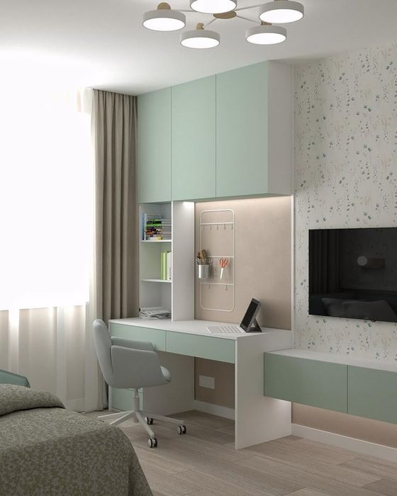 Парта криатив, детский комната шкаф,