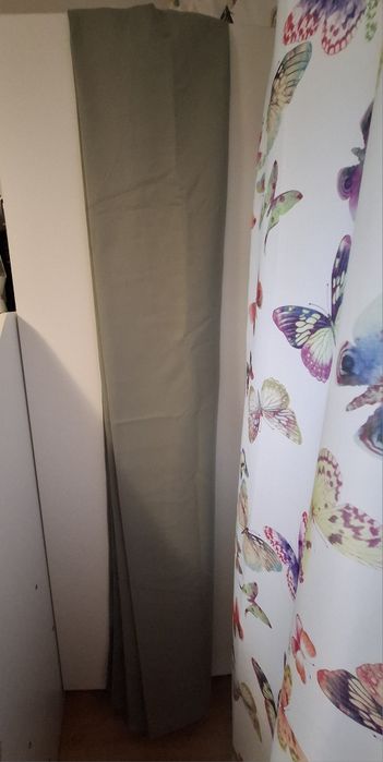 Draperii cu inele culoarea verde salvie
