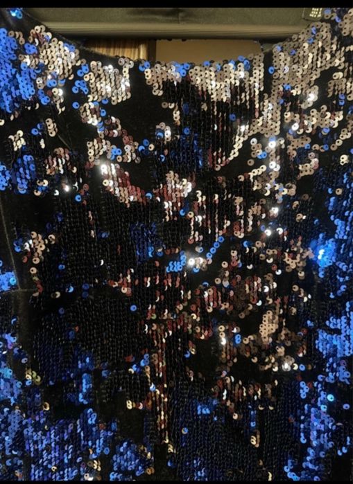 Rochie de seara, Zara, cu paiete cu efect cameleon