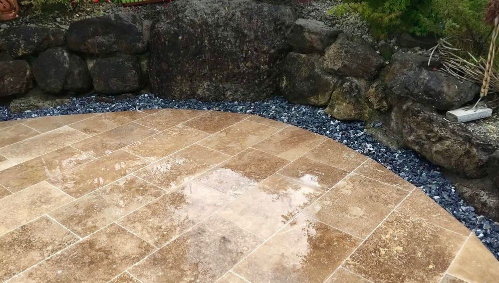 Travertin Noce periat 1.2 cm calitate premium
