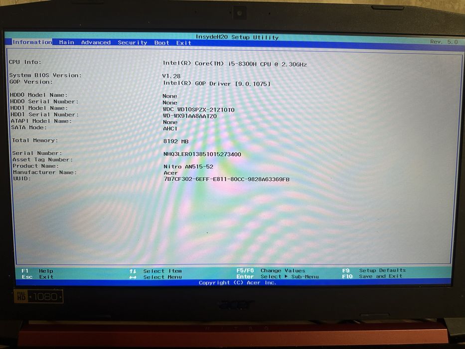 Acer nitro 5 an515-52