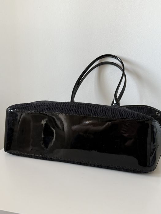 Geanta Longchamp Roseau Reversible 2 in 1 piele lacuita